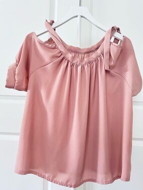 Women’s Spiga Off-Shoulder Blouse with Tie Size M